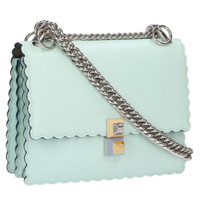 FENDI Kan I Mini Chain Leather Shoulder Bag Size ONE SIZE