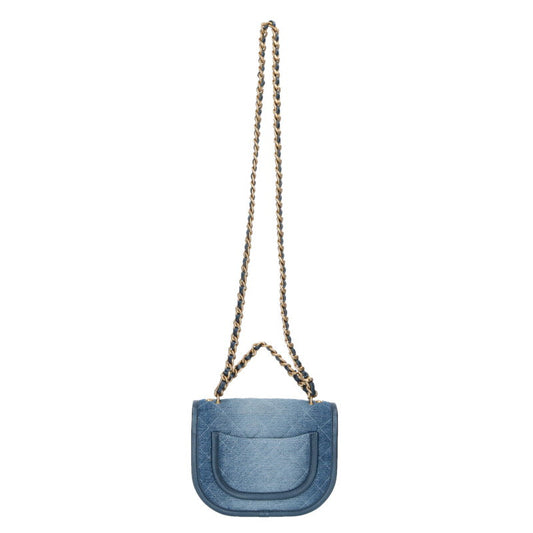 CHANEL Matelasse Denim Flap Shoulder Bag