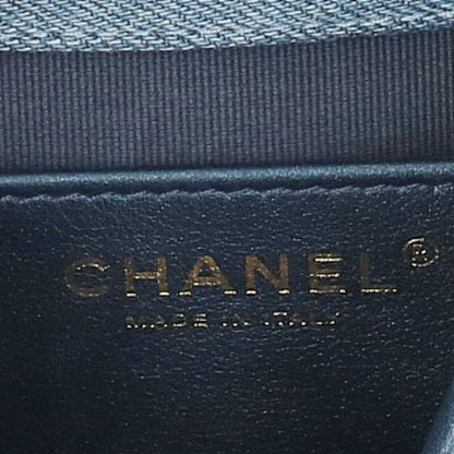 CHANEL Matelasse Denim Flap Shoulder Bag