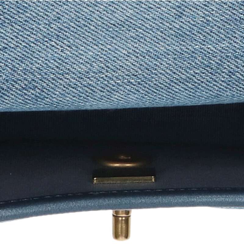 CHANEL Matelasse Denim Flap Shoulder Bag
