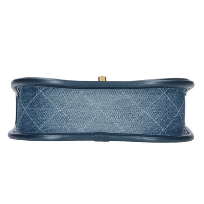 CHANEL Matelasse Denim Flap Shoulder Bag