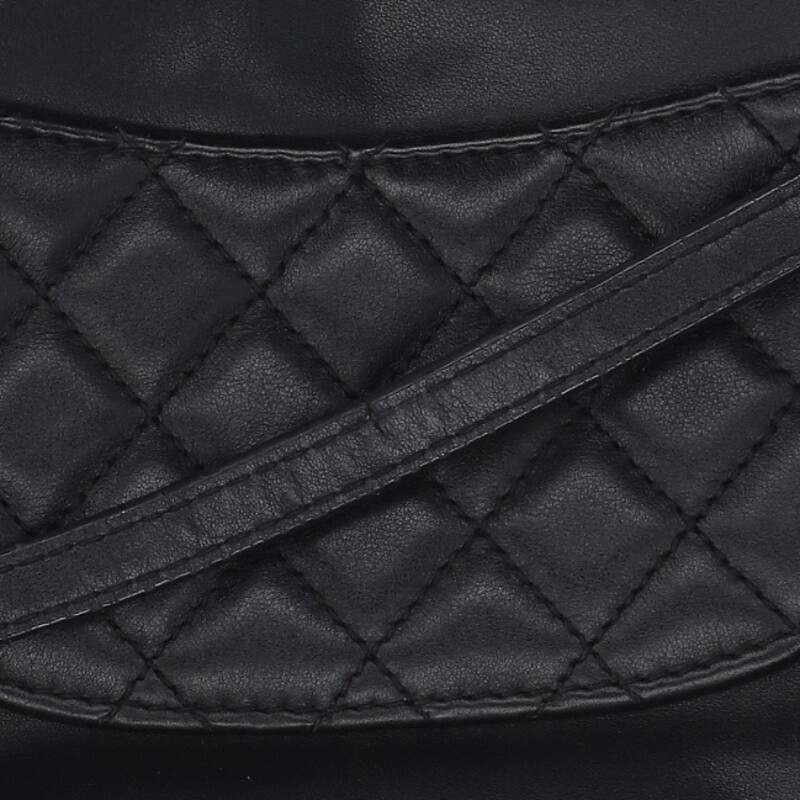 CHANEL Matelasse Lambskin Chain Shoulder Bag Size ONE SIZE