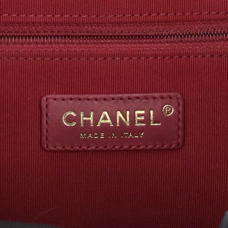 CHANEL Grained Shiny Calfskin Bowling Bag Size ONE SIZE
