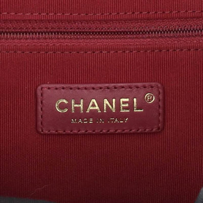 CHANEL Grained Shiny Calfskin Bowling Bag Size ONE SIZE
