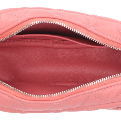 CHANEL Lambskin CC Chain Shoulder Bag Pink & Size ONE SIZE