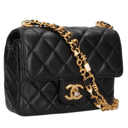CHANEL AS3442 Mini Matelassé Lambskin Chain Size ONE SIZE