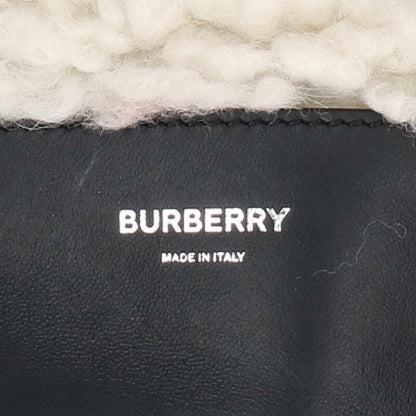 Burberry TB Logo Shearling Trim Chain Shoulder Size ONE SIZE