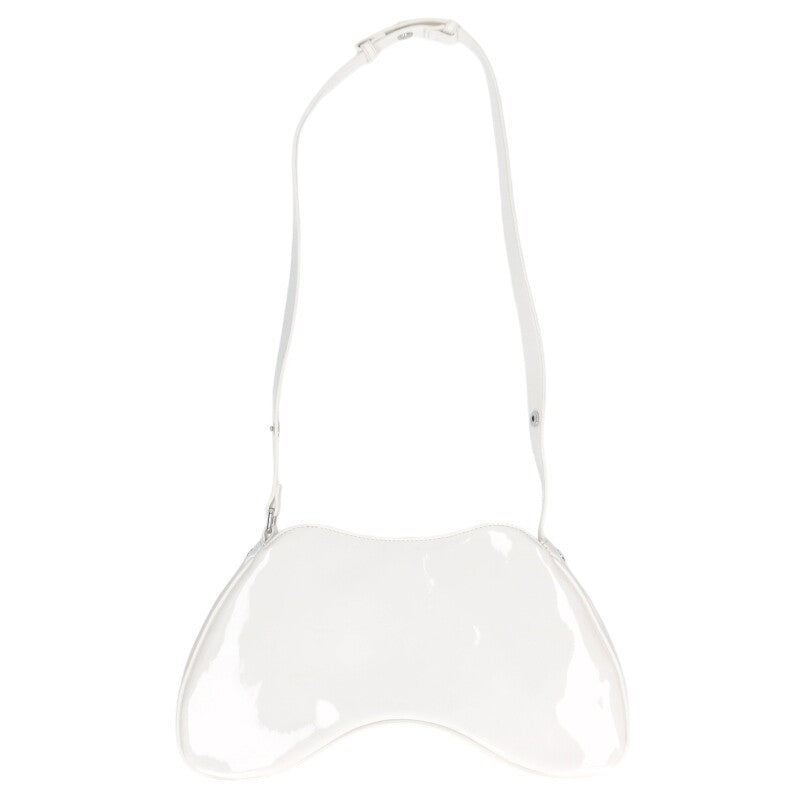 DIESEL PLAY D-Logo Enamel Crossbody Bag White Size ONE SIZE