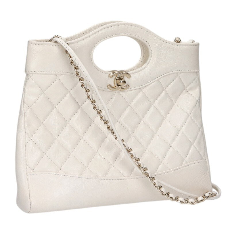 CHANEL Mini 31 Shiny Lambskin Chain Shoulder Size ONE SIZE