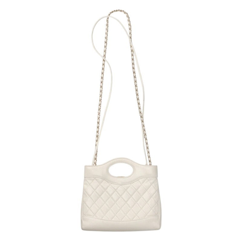 CHANEL Mini 31 Shiny Lambskin Chain Shoulder Size ONE SIZE