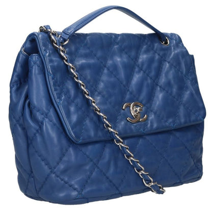 CHANEL Matelasse Lambskin Chain Shoulder Bag Size ONE SIZE