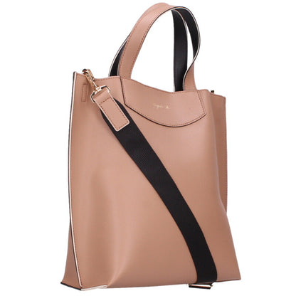 agnes b 2-Way Leather Shoulder Bag Brown Size ONE SIZE