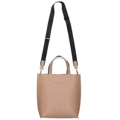agnes b 2-Way Leather Shoulder Bag Brown Size ONE SIZE