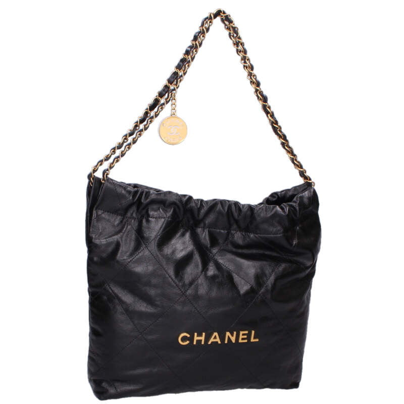 CHANEL 22 Small Calfskin GHW Chain Shoulder Size ONE SIZE