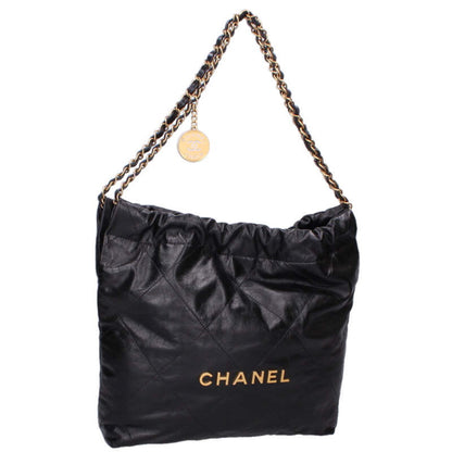 CHANEL 22 Small Calfskin GHW Chain Shoulder Size ONE SIZE