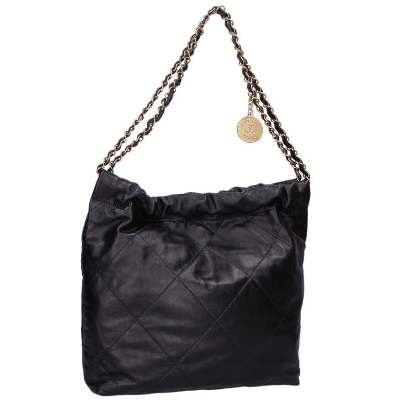 CHANEL 22 Small Calfskin GHW Chain Shoulder Size ONE SIZE