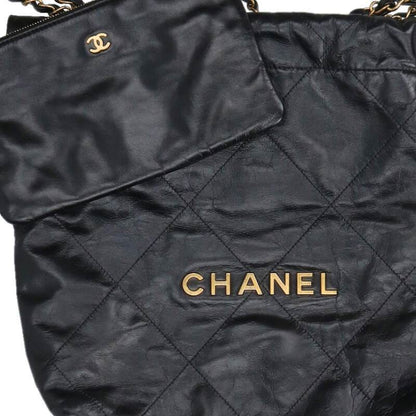 CHANEL 22 Small Calfskin GHW Chain Shoulder Size ONE SIZE