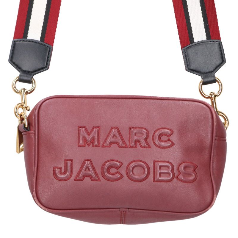 MARC JACOBS Flash Logo Leather Shoulder Bag Size ONE SIZE