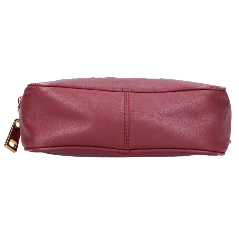 MARC JACOBS Flash Logo Leather Shoulder Bag Size ONE SIZE