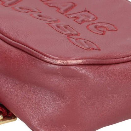 MARC JACOBS Flash Logo Leather Shoulder Bag Size ONE SIZE