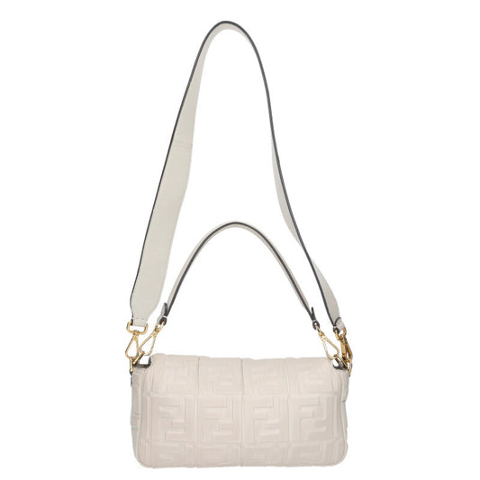 FENDI Logo Embossed Baguette Shoulder Bag Size ONE SIZE