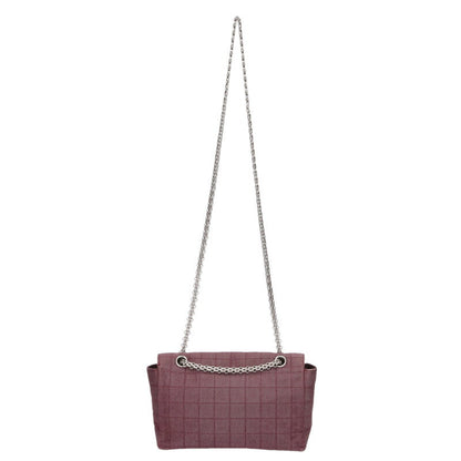 CHANEL 2.55 Chocolate Bar Canvas Chain Bag Size ONE SIZE