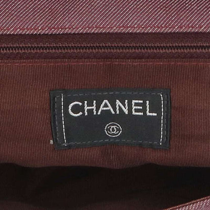CHANEL 2.55 Chocolate Bar Canvas Chain Bag Size ONE SIZE