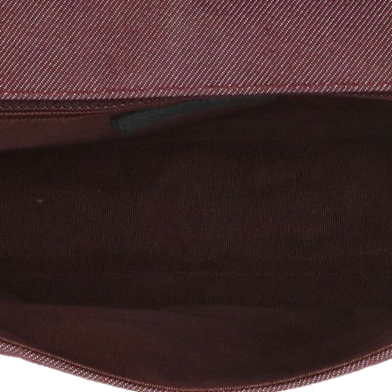 CHANEL 2.55 Chocolate Bar Canvas Chain Bag Size ONE SIZE