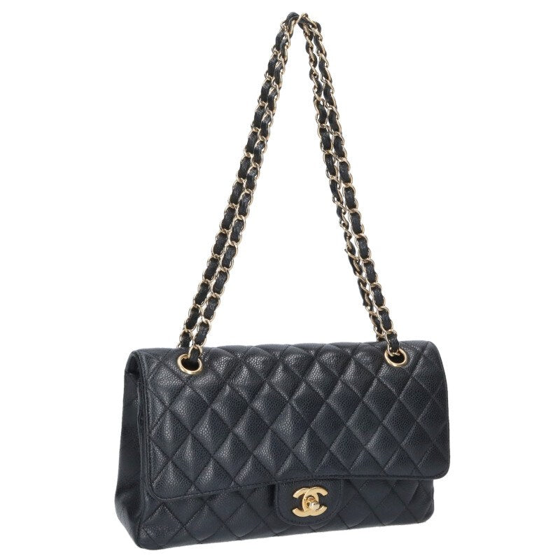 CHANEL Matelasse 25 GHW Caviar Skin Double Size ONE SIZE