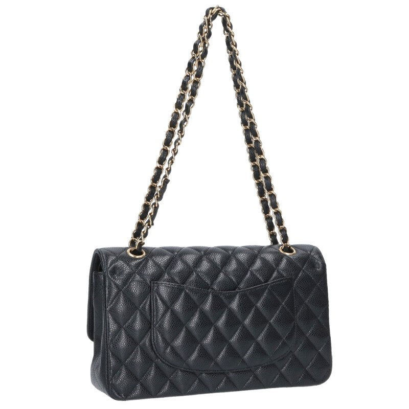 CHANEL Matelasse 25 GHW Caviar Skin Double Size ONE SIZE