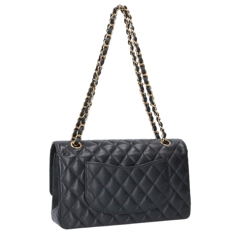 CHANEL Matelasse 25 Caviar Dbl Flap Chain Bag Size ONE SIZE