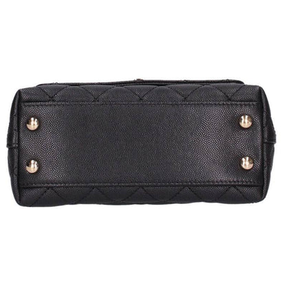 CHANEL Coco Handle Caviar Shoulder Bag GHW Size ONE SIZE