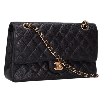 CHANEL Matelasse 25 Caviar Dbl Flap Chain Bag Size ONE SIZE