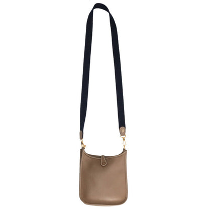 HERMES Evelyne TPM Etoupe Leather SH Bag GHW Size ONE SIZE