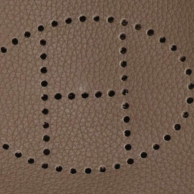 HERMES Evelyne TPM Etoupe Leather SH Bag GHW Size ONE SIZE