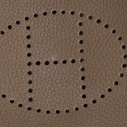 HERMES Evelyne TPM Etoupe Leather SH Bag GHW Size ONE SIZE