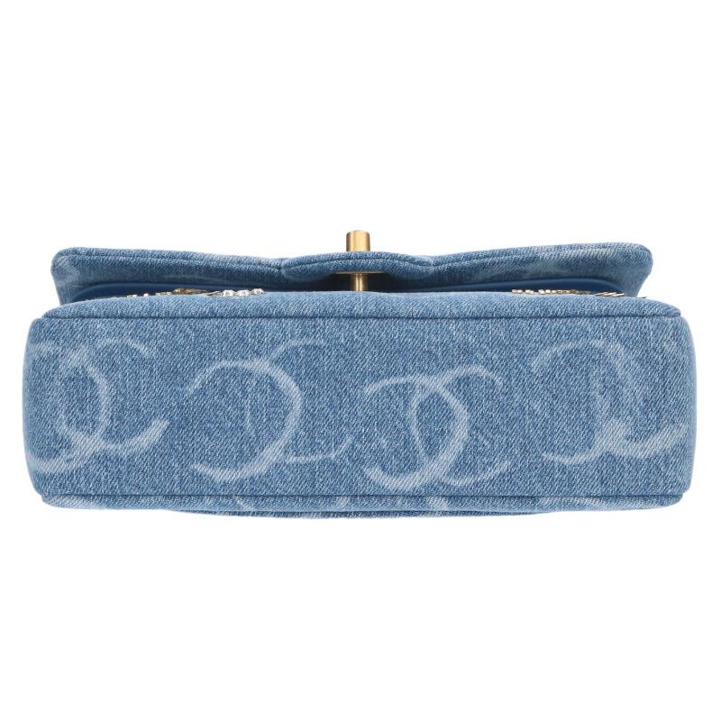 CHANEL Matelasse 23 Denim CC Mark Shoulder Bag GHW