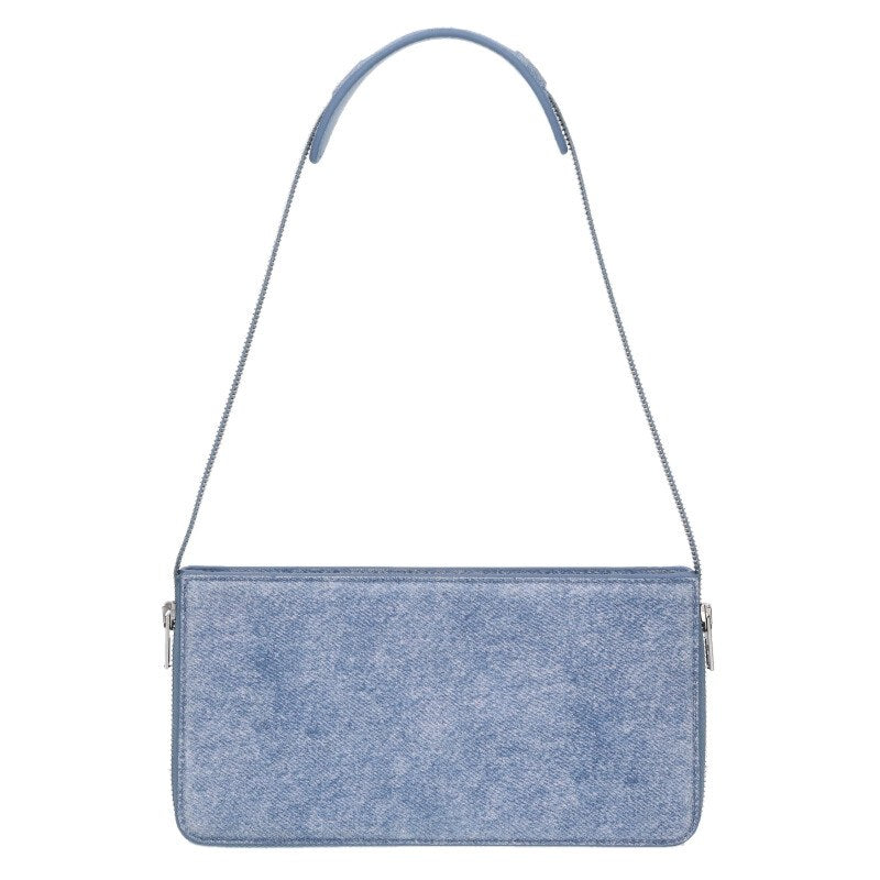 ALEXANDER WANG Side Zip Denim Shoulder Bag Size ONE SIZE