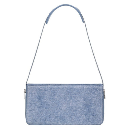 ALEXANDER WANG Side Zip Denim Shoulder Bag Size ONE SIZE