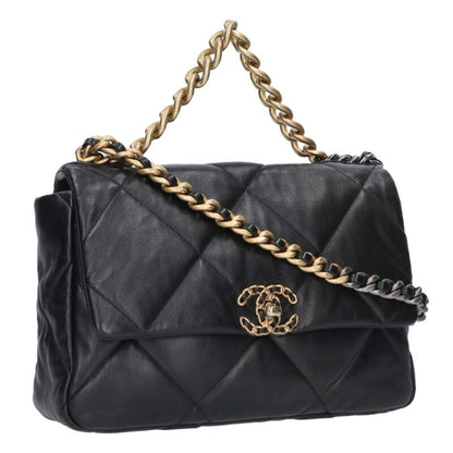 CHANEL 19 Lambskin Chain Shoulder Bag Size ONE SIZE