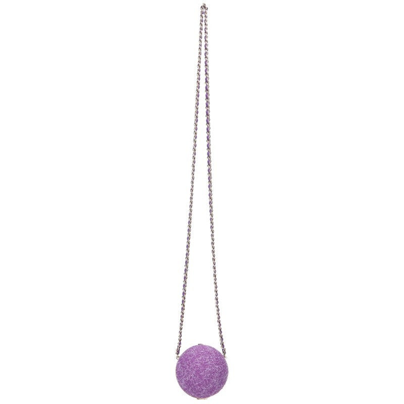 CHANEL CC Mark Ball Chain Shoulder Bag Purple Size ONE SIZE