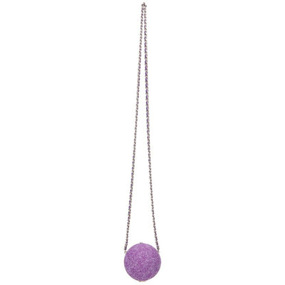 CHANEL CC Mark Ball Chain Shoulder Bag Purple Size ONE SIZE