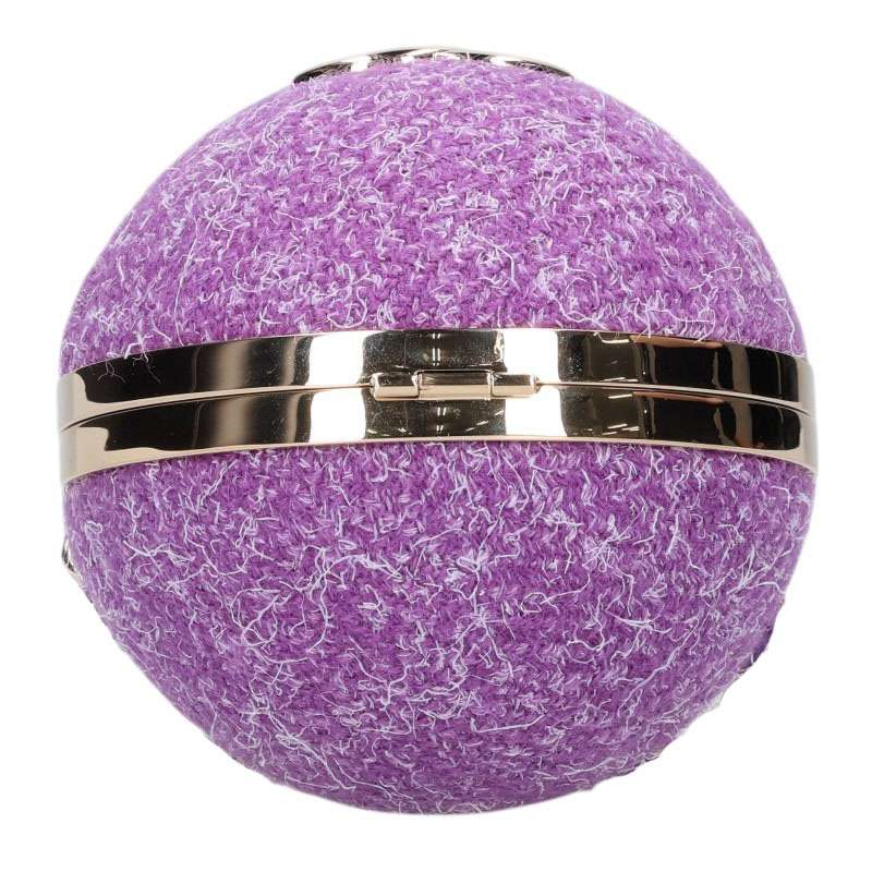 CHANEL CC Mark Ball Chain Shoulder Bag Purple Size ONE SIZE