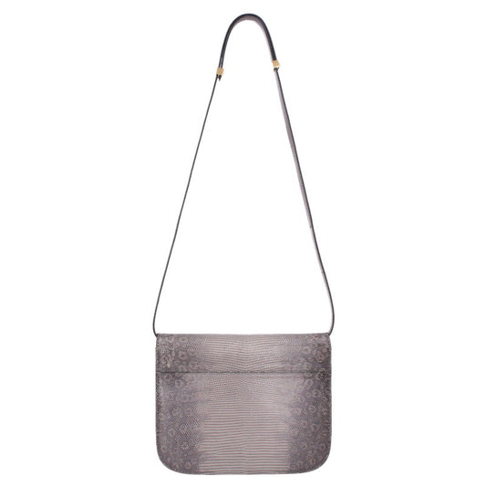 CELINE Classic Box Lizard Leather Shoulder Bag Size ONE SIZE