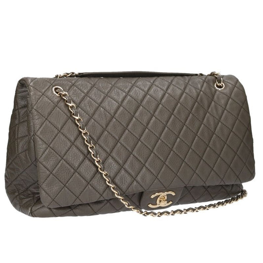 CHANEL Matelasse Jumbo GHW Soft Caviar Chain Size ONE SIZE