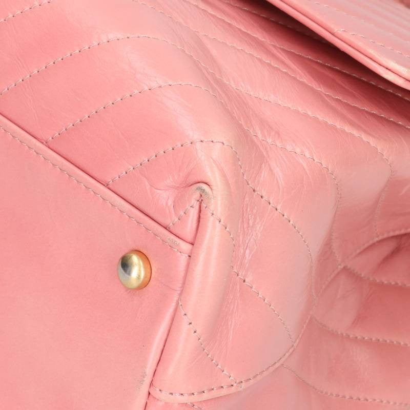 CHANEL Coco Handle 33 Chevron Aged Calfskin Size ONE SIZE