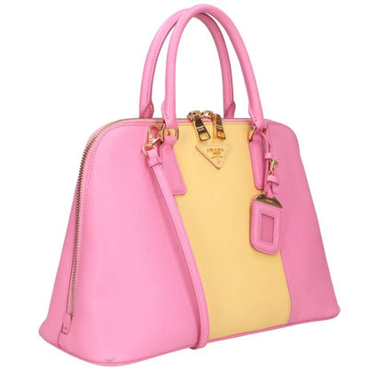 PRADA BL836C 2-Way Bicolor Leather Bag Size ONE SIZE