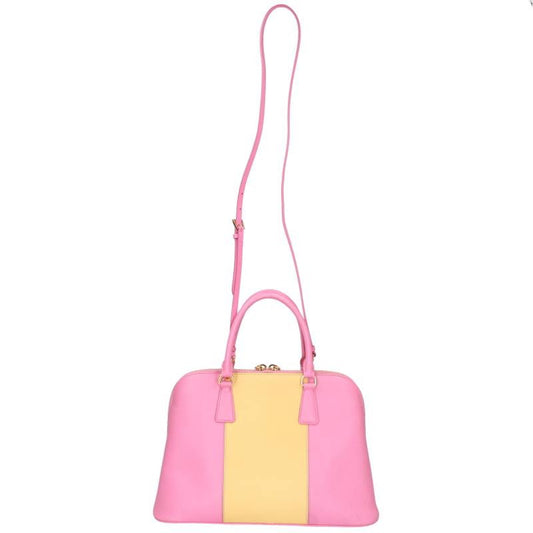PRADA BL836C 2-Way Bicolor Leather Bag Size ONE SIZE