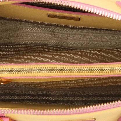 PRADA BL836C 2-Way Bicolor Leather Bag Size ONE SIZE