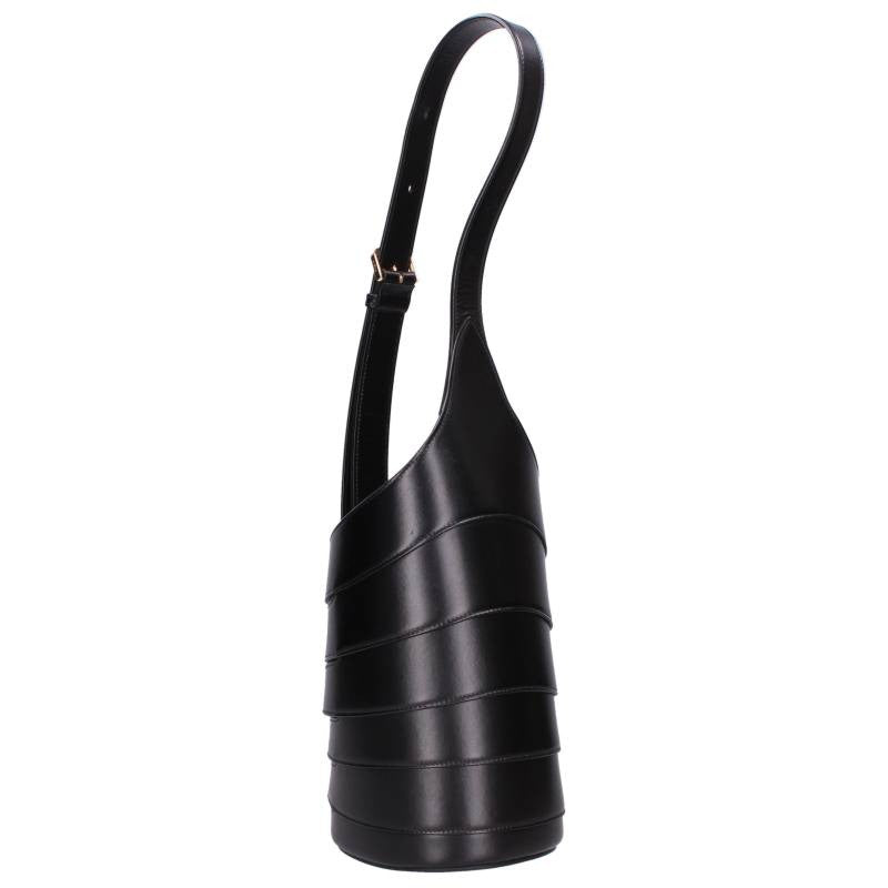 ALAIA Babel Medium Leather Bucket Shoulder Bag Size M